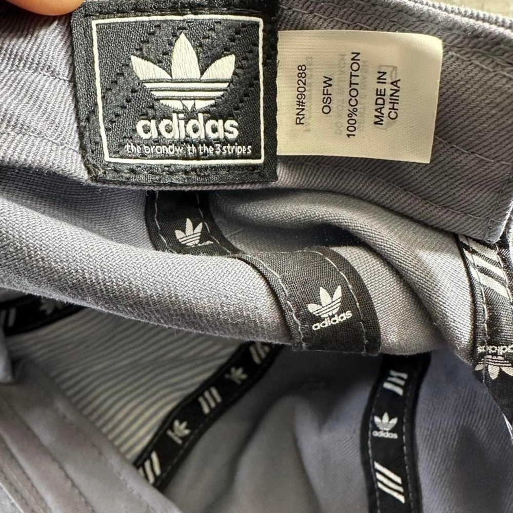 Adidas Hat Cap Adjustable Strapback Baseball Gray… - image 6